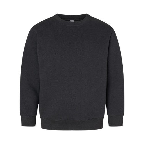 Front - LAT Youth Elevated Fleece Crewneck Sweatshirt