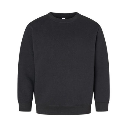 Front - LAT Youth Elevated Fleece Crewneck Sweatshirt