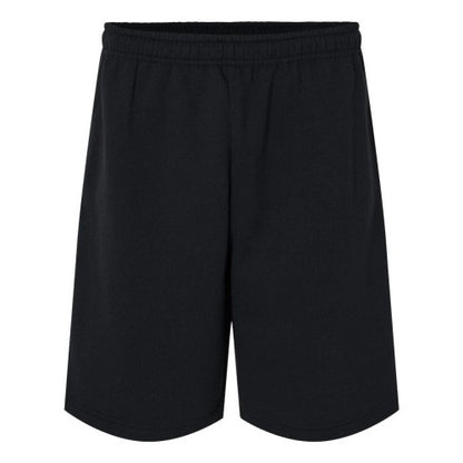 Front - JERZEES Nublend Fleece Shorts
