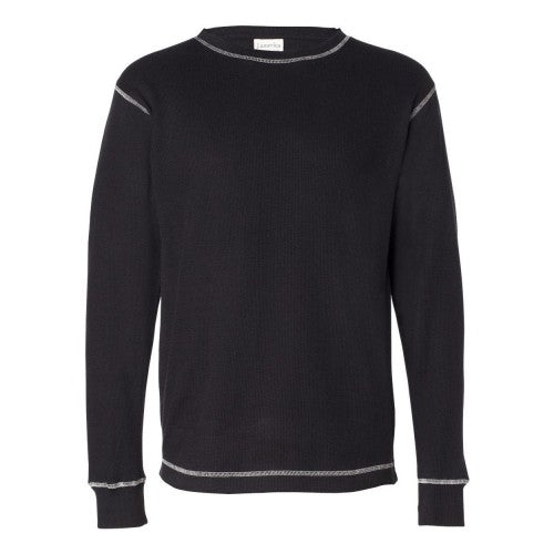 Front - J. America Vintage Thermal Long Sleeve T-Shirt