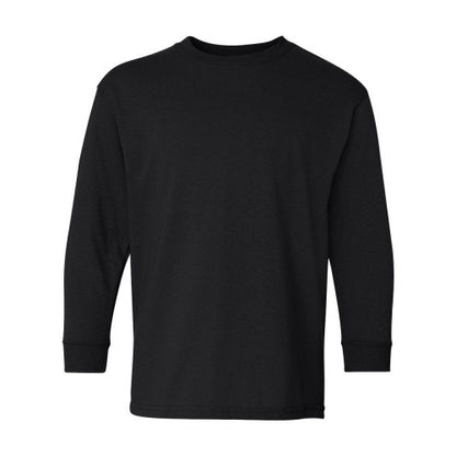 Front - Gildan Heavy Cotton Youth Long Sleeve T-Shirt