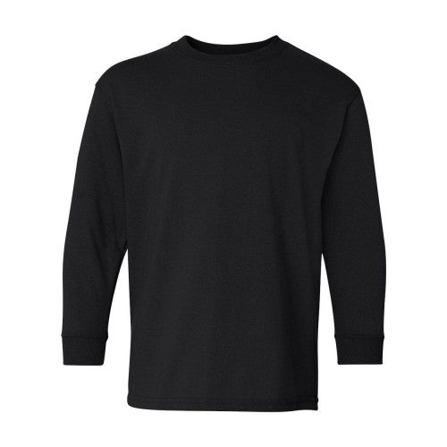 Front - Gildan Heavy Cotton Youth Long Sleeve T-Shirt