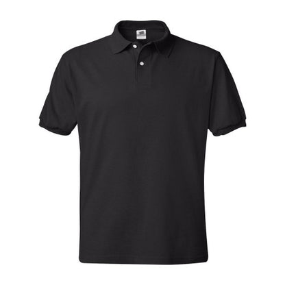 Front - Hanes Ecosmart Jersey Polo