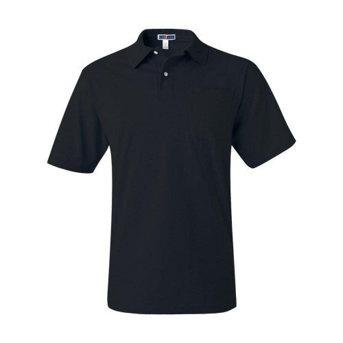 Front - JERZEES SpotShield 50/50 Polo with Pocket