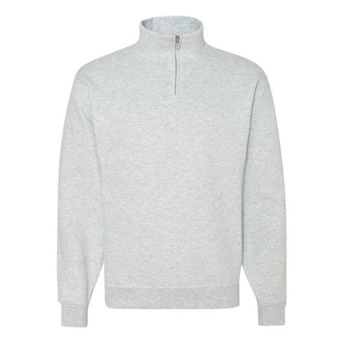 Front - JERZEES Nublend Cadet Collar Quarter-Zip Sweatshirt