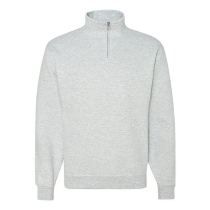 Front - JERZEES Nublend Cadet Collar Quarter-Zip Sweatshirt