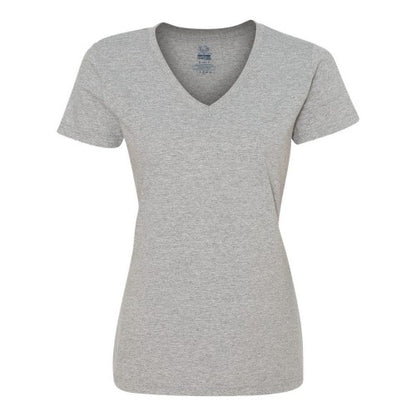 Front - Fruit of the Loom HD Cotton Women's V-Neck T-Shirt