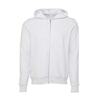 Front - BELLA + CANVAS Sponge Fleece Full-Zip Hoodie