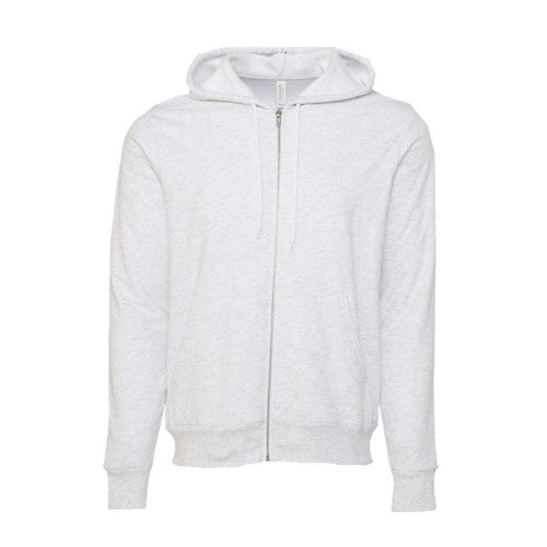 Front - BELLA + CANVAS Sponge Fleece Full-Zip Hoodie