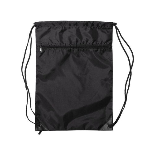 Front - Liberty Bags Zippered Drawstring Backpack