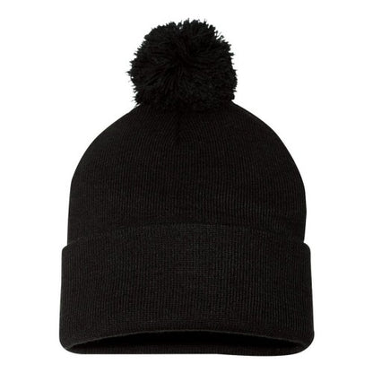 Front - Sportsman Pom-Pom 12 Knit Beanie