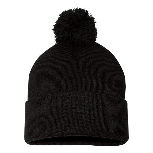 Front - Sportsman Pom-Pom 12 Knit Beanie
