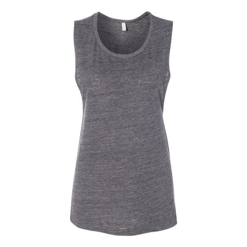 Front - BELLA + CANVAS Women's Flowy Scoop Muscle Tank