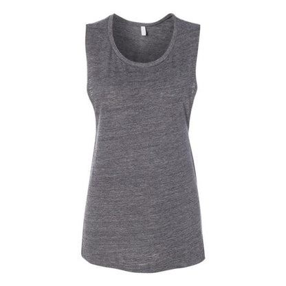 Front - BELLA + CANVAS Women's Flowy Scoop Muscle Tank