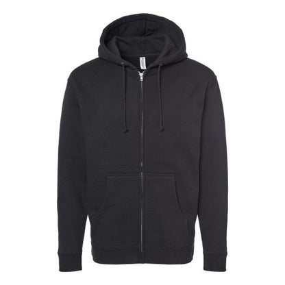 Front - Independent Trading Co. Heavyweight Full-Zip Hooded Sweatshirt