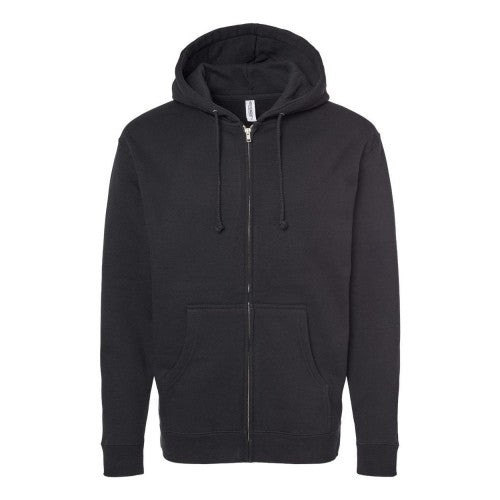 Front - Independent Trading Co. Heavyweight Full-Zip Hooded Sweatshirt