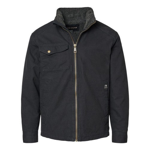 Front - DRI DUCK Endeavor Canyon Cloth Canvas Jacket with Sherpa Lining