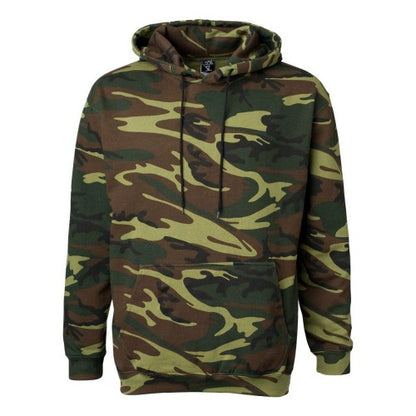 Front - Code Five Camo Pullover Fleece Hoodie