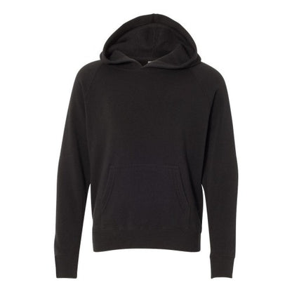 Front - Independent Trading Co. Youth Special Blend Raglan Hooded Sweatshirt