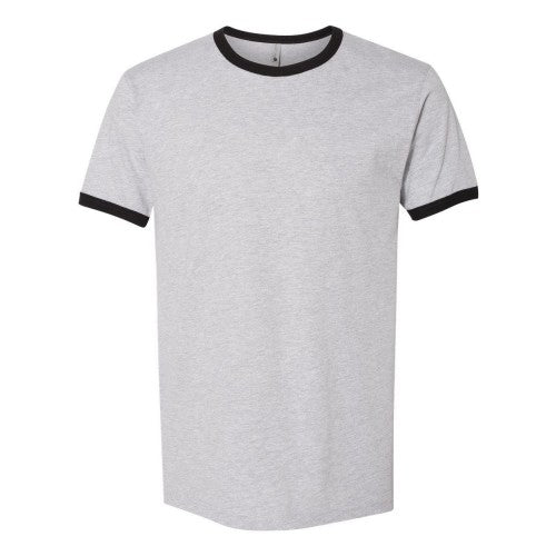 Front - Next Level Unisex Cotton Ringer T-Shirt