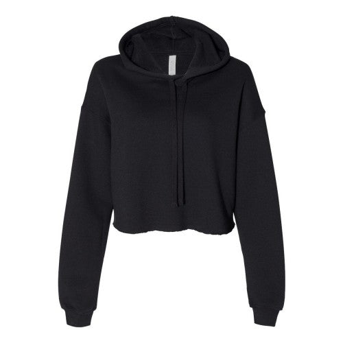 Front - BELLA + CANVAS Women's Crop Fleece Hoodie