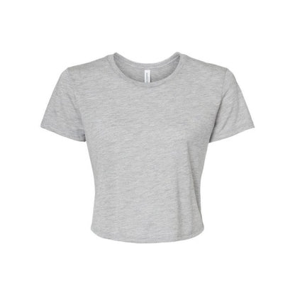 Front - BELLA + CANVAS Womens Flowy Crop Tee