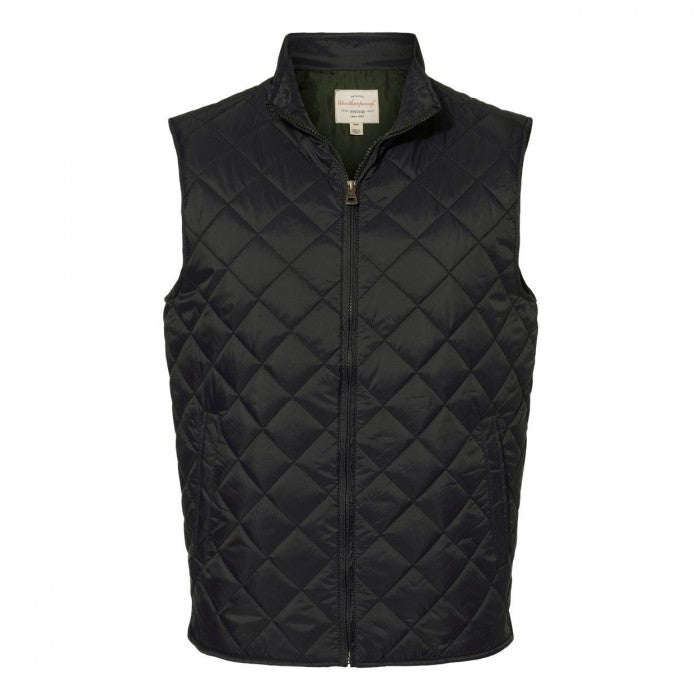 Front - Weatherproof Vintage Diamond Quilted Vest