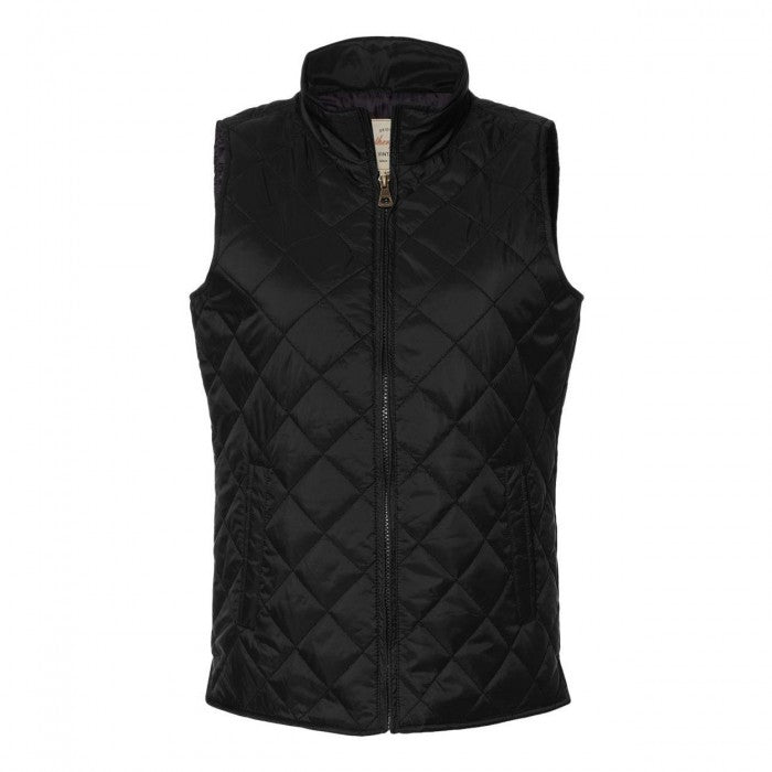 Front - Weatherproof Women's Vintage Diamond Quilted Vest