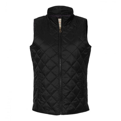 Front - Weatherproof Women's Vintage Diamond Quilted Vest