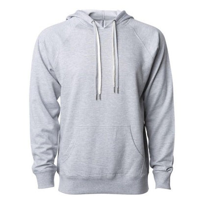 Front - Independent Trading Co. Icon Lightweight Loopback Terry Hooded Sweatshirt