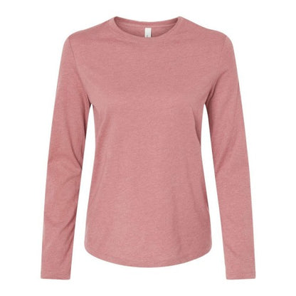 Front - BELLA + CANVAS Womens Jersey Long Sleeve Tee