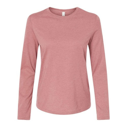 Front - BELLA + CANVAS Womens Jersey Long Sleeve Tee