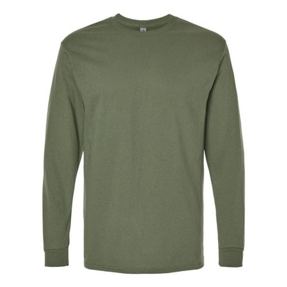 Front - Gildan Heavy Cotton Long Sleeve T-Shirt