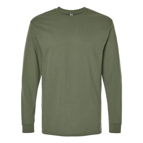 Front - Gildan Heavy Cotton Long Sleeve T-Shirt