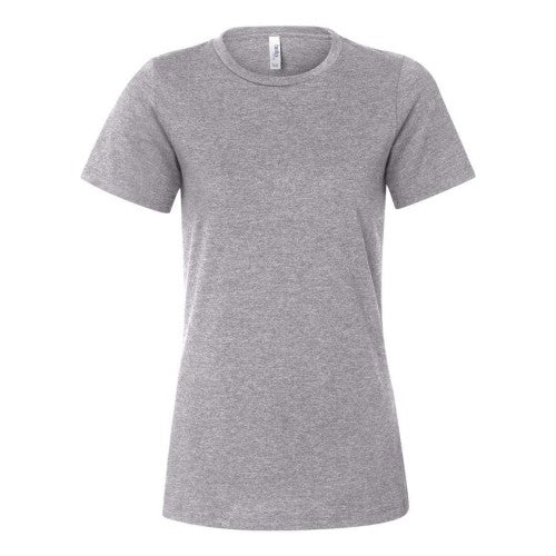 Front - BELLA + CANVAS Womens Relaxed Fit Heather CVC Tee