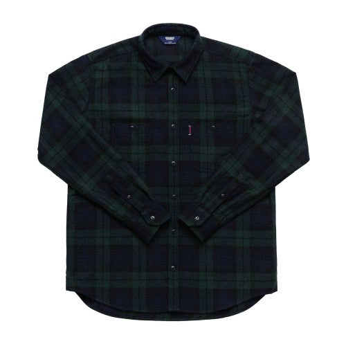Front - Sebago Mens Sheetbend Tartan Long-Sleeved Shirt