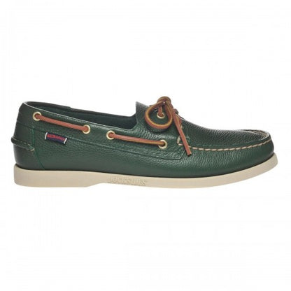 Front - Sebago Mens Portland Martellato Full Grain Leather Boat Shoes