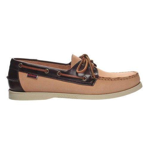 Front - Sebago Mens Leather Boat Shoes