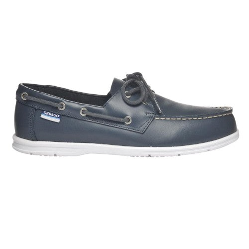 Front - Sebago Mens Meridian Leather Boat Shoes