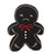 Front - Something Different Bouclé Gingerbread Man Cushion