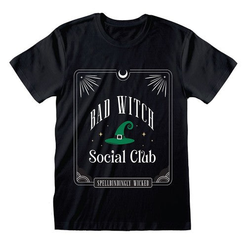 Front - Something Different Unisex Adult Bad Witch Social Club T-Shirt