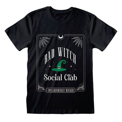 Front - Something Different Unisex Adult Bad Witch Social Club T-Shirt