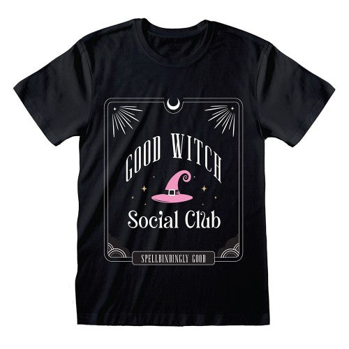 Front - Something Different Unisex Adult Good Witch Social Club T-Shirt