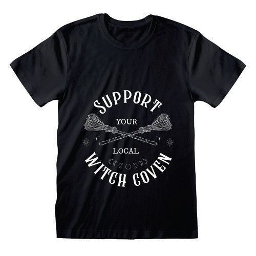 Front - Something Different Unisex Adult Support Your Local Witch Coven T-Shirt