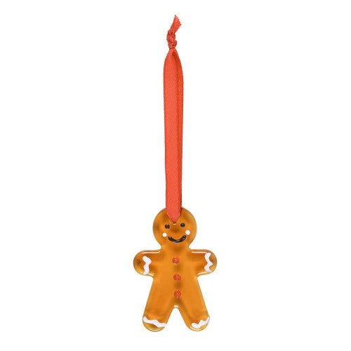Front - Something Different Glass Gingerbread Man Hanging Ornament (Pack of 20)