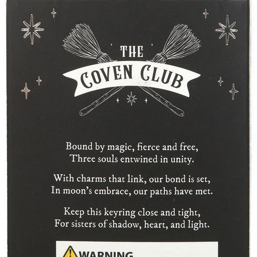 Front - Something Different Coven Sisters Witch Hat Keyring (Pack of 3)