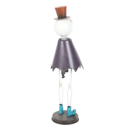 Front - Something Different Metal Skeleton With Top Hat Ornament