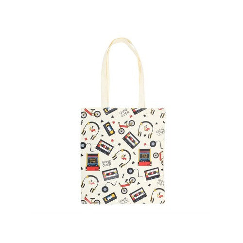 Front - Something Different 80s Retro Print Polycotton Tote Bag