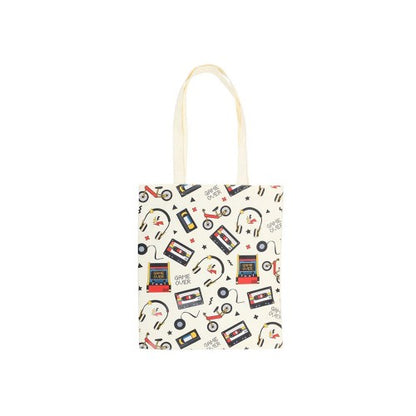 Front - Something Different 80s Retro Print Polycotton Tote Bag