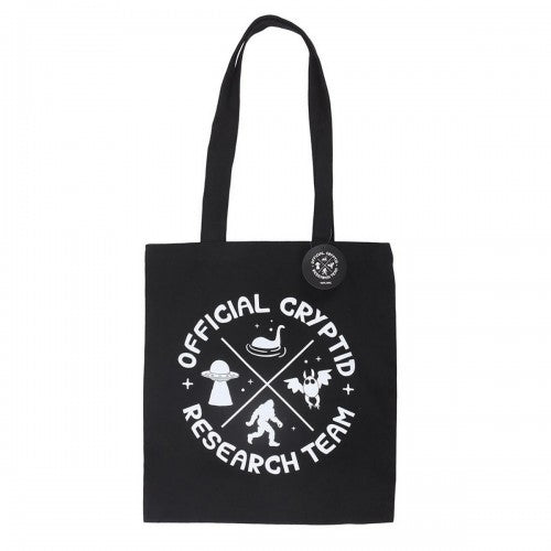 Front - Something Different Cryptid Research Team Polycotton Tote Bag